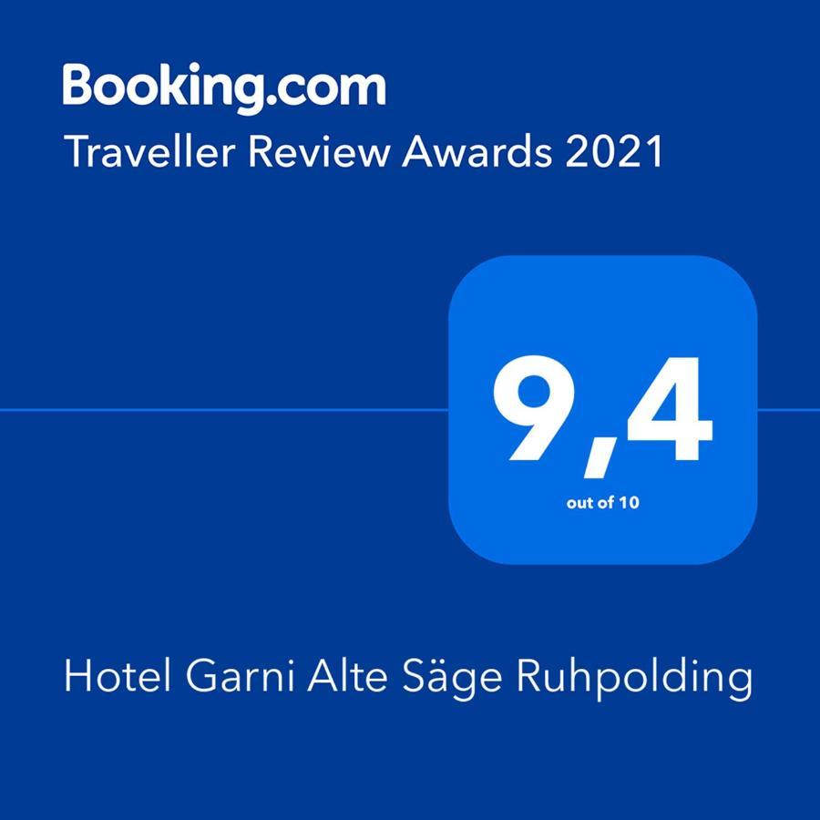 Hotel Garni Alte Saege Ruhpolding Exteriör bild